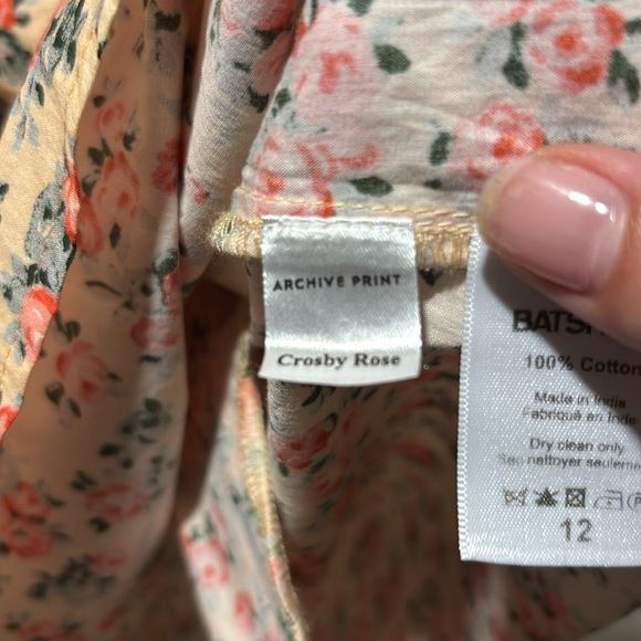 BATSHEVA x LAURA ASHLEY long sleeve floral mini dress - Picture 5 of 8